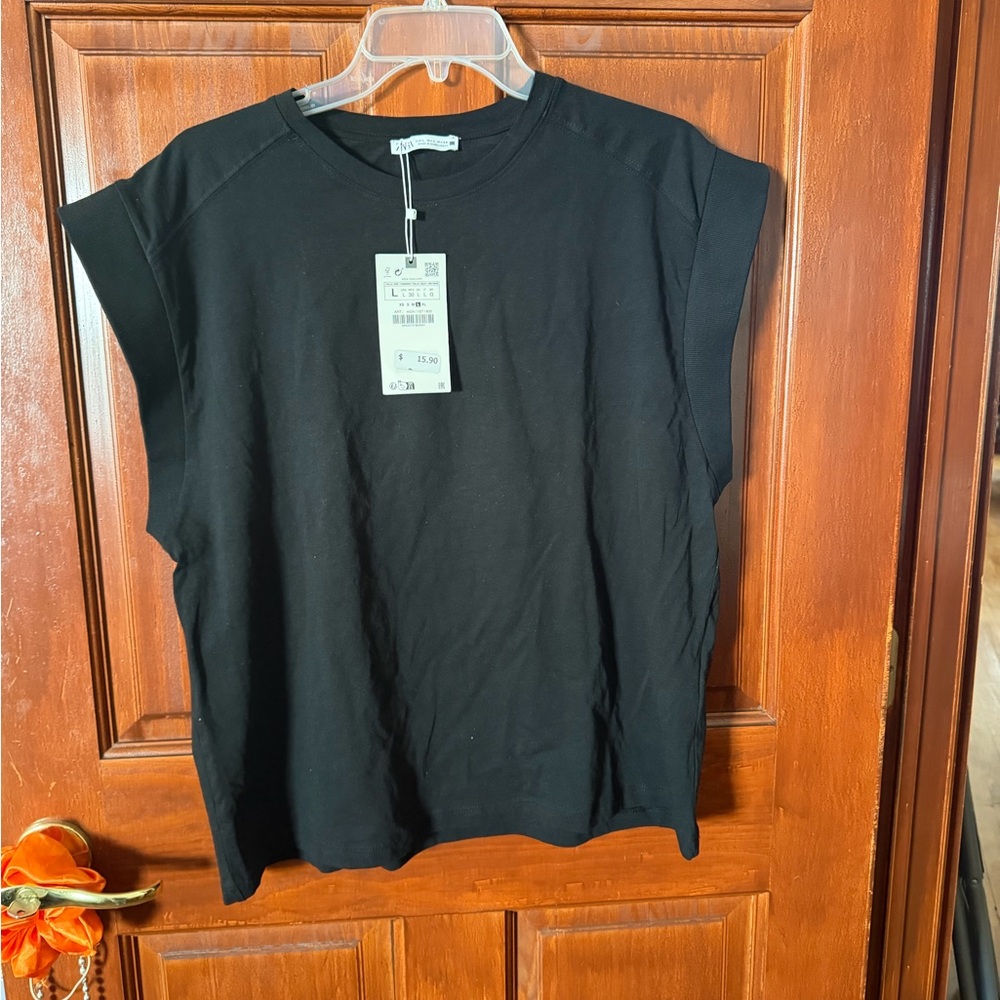 Zara Black Sleeveless Top